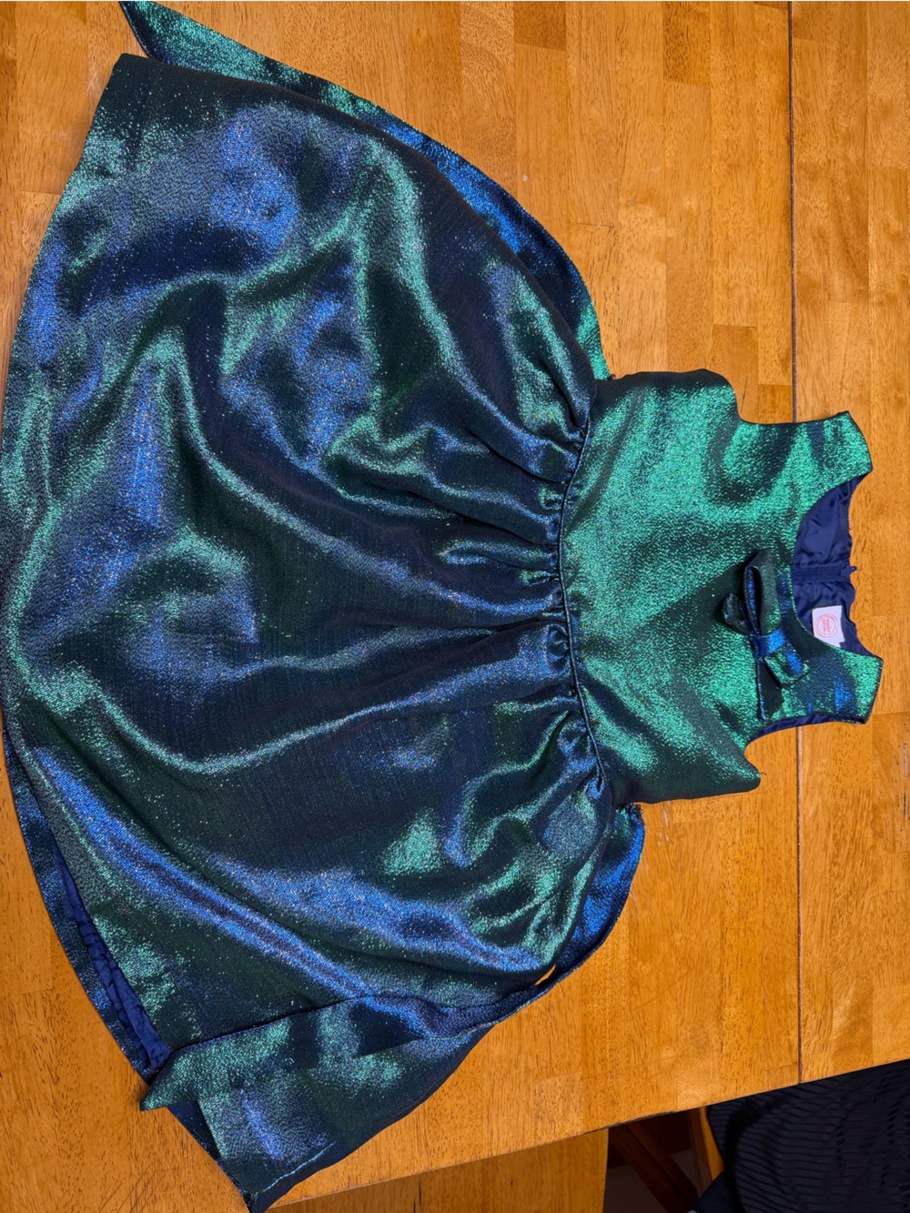 wonder nation Shimmering Teal and Blue Girls' Party Dress